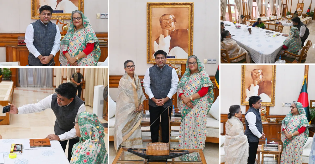 JAAGO Foundation founder, Korvi Rakshand, meets the Honourable Prime Minister Sheikh Hasina